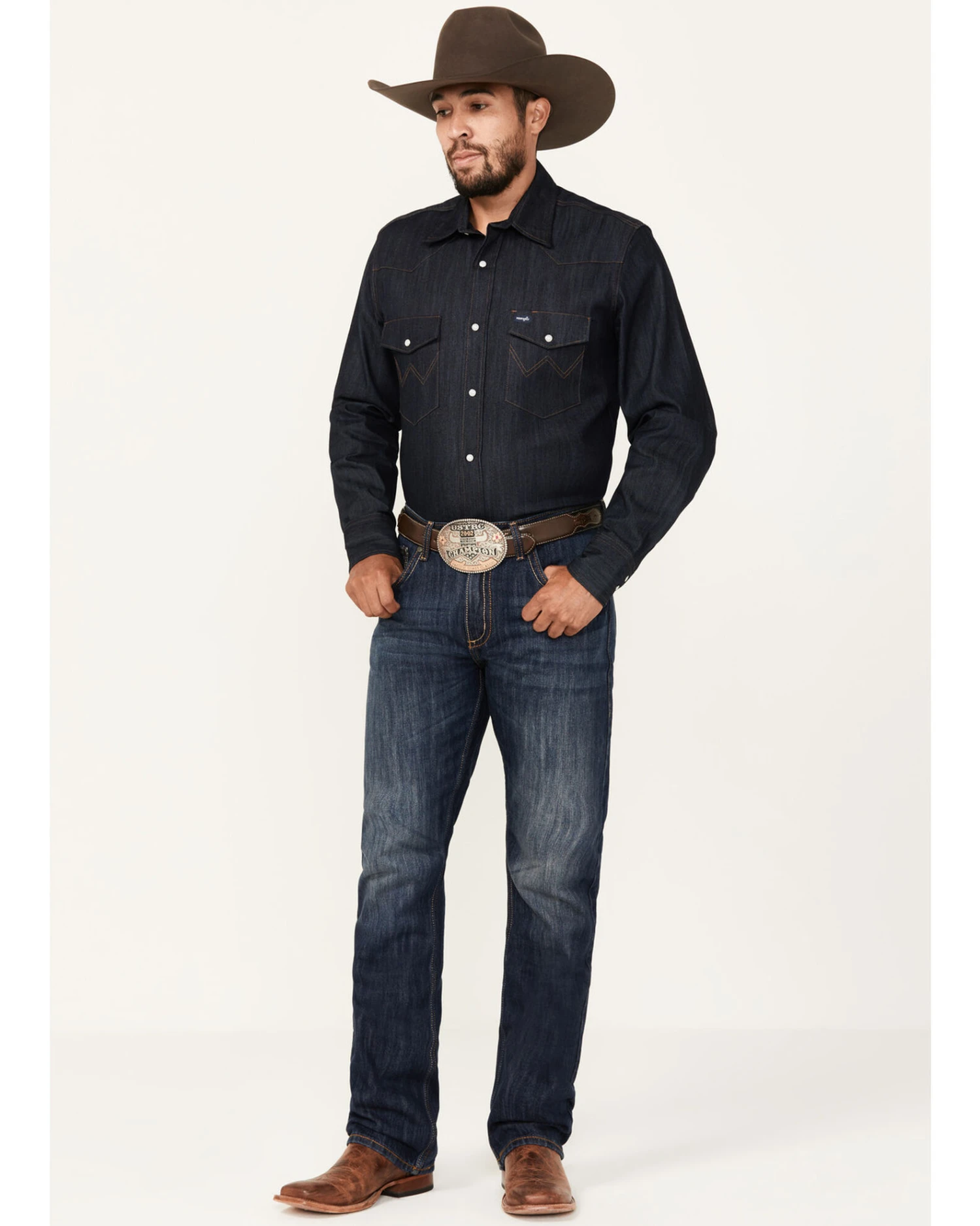 Wrangler 20X Men's No. 42 Dark Wash Slim Bootcut Jeans 3 Wrangler 20X Men's No. 42 Dark Wash Slim Bootcut Jeans