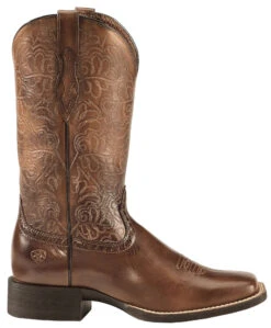 Ariat Women's Rich Brown Round Up Remuda Western Boots - Square Toe 21 Ariat Women's Rich Brown Round Up Remuda Western Boots - Square Toe -Western Cowboy Equipment Store 031B57 41 RT