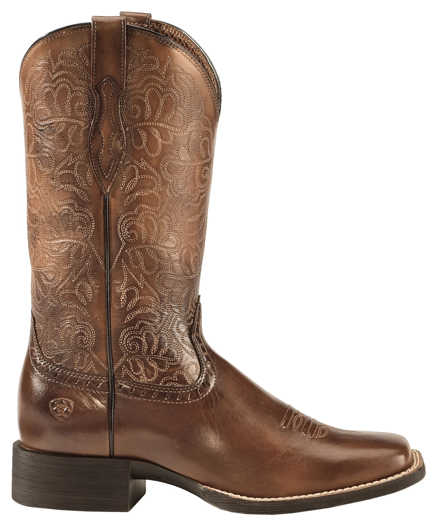Ariat Women's Rich Brown Round Up Remuda Western Boots - Square Toe 10 Ariat Women's Rich Brown Round Up Remuda Western Boots - Square Toe - Image 8
