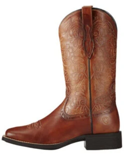 Ariat Women's Rich Brown Round Up Remuda Western Boots - Square Toe 16 Ariat Women's Rich Brown Round Up Remuda Western Boots - Square Toe -Western Cowboy Equipment Store 031B57 7010 P2