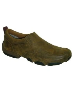 Twisted X Driving Slip-On Moccasin Shoes - Round Toe