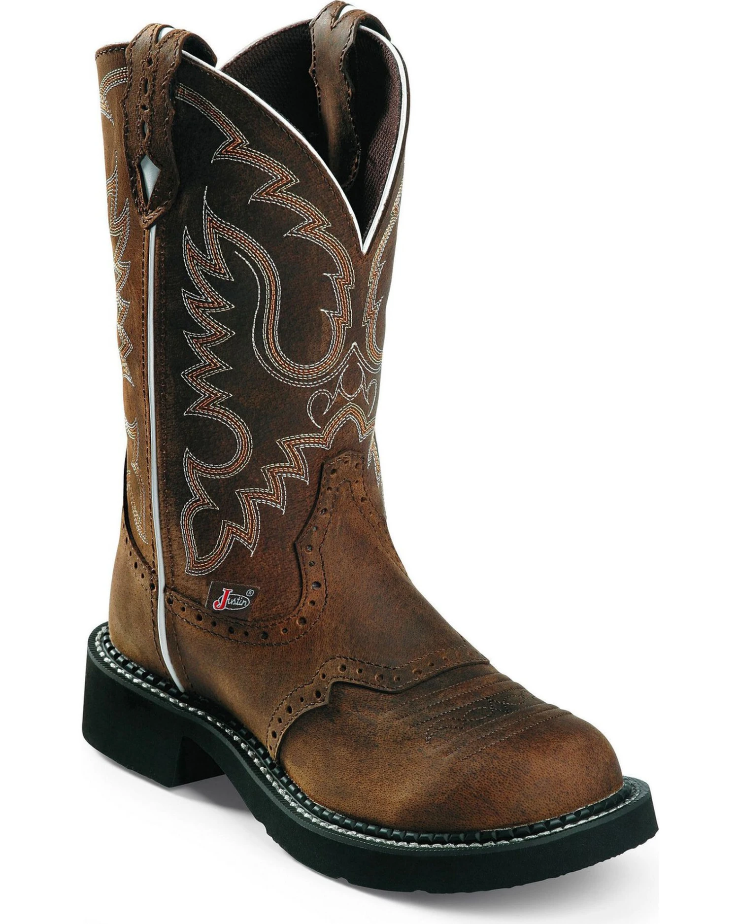 Justin Gypsy Women's Inji Aged Bark Cowgirl Boots - Round Toe 3 Justin Gypsy Women's Inji Aged Bark Cowgirl Boots - Round Toe