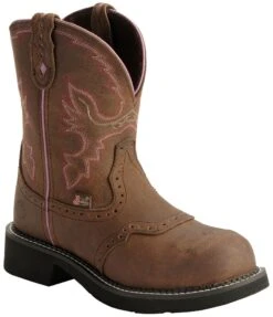Justin Gypsy Women's Wanette 8" EH Work Boots - Steel Toe 11 Justin Gypsy Women's Wanette 8" EH Work Boots - Steel Toe -Western Cowboy Equipment Store 045N66 BR P1