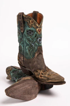 Dan Post Women's Blue Bird Wingtip Western Boots - Snip Toe