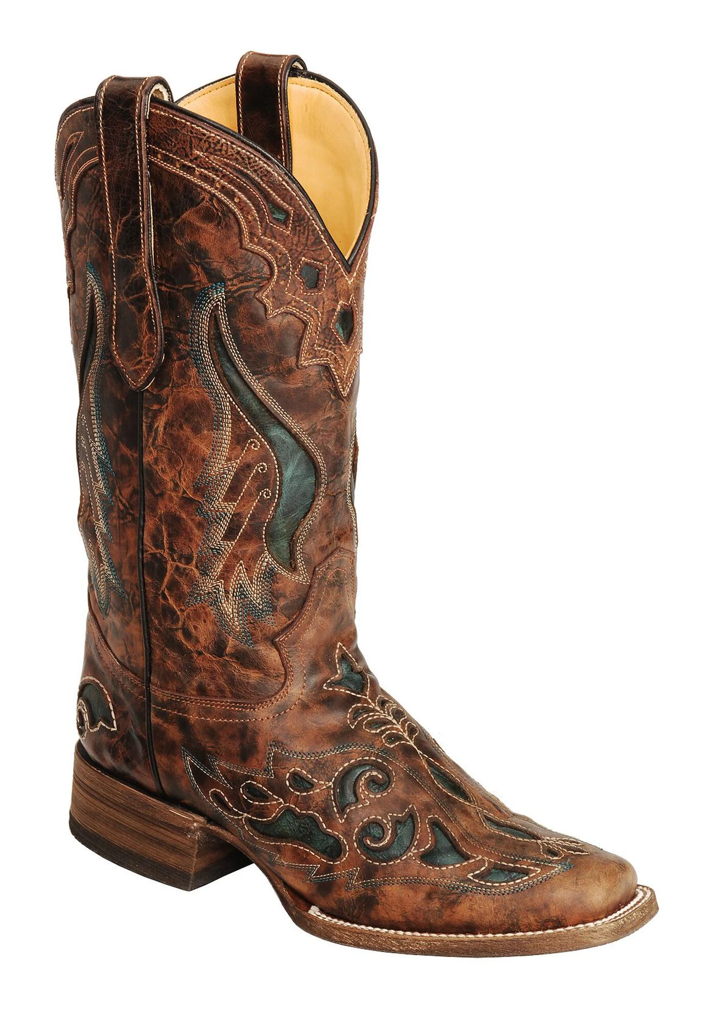 Corral Women's Inlay Western Boots - Square Toe 4 Corral Women's Inlay Western Boots - Square Toe - Image 2
