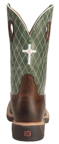 Twisted X Men's Lite Weight Work Boots - Square Toe 13 Twisted X Men's Lite Weight Work Boots - Square Toe -Western Cowboy Equipment Store 050C25 38 BK