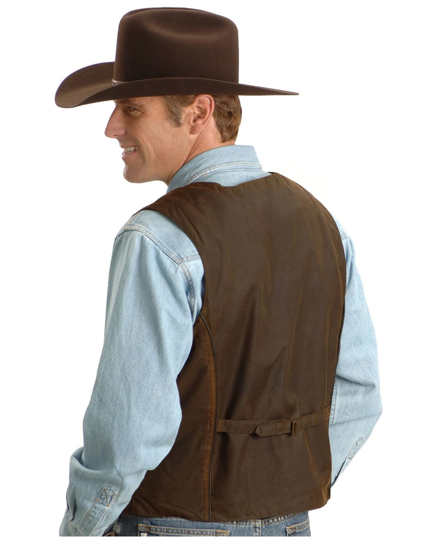 Outback Trading Co. Cliff Dweller Berber Lined Oilskin Vest 3 Outback Trading Co. Cliff Dweller Berber Lined Oilskin Vest