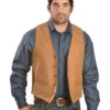 Scully Lamb Leather Vest 1 Scully Lamb Leather Vest -Western Cowboy Equipment Store 082685 22 P1
