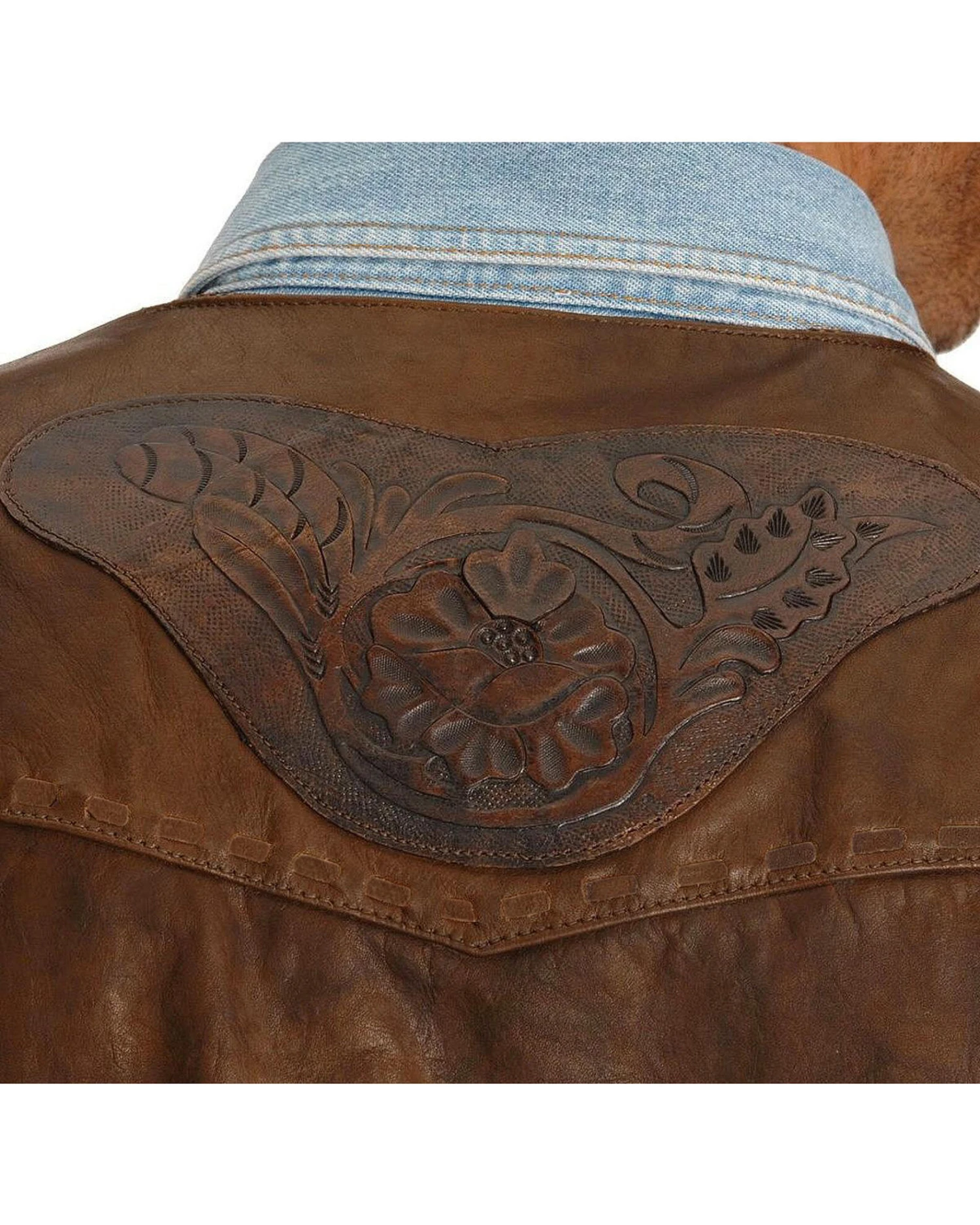 Kobler Tooled Leather Vest 3 Kobler Tooled Leather Vest