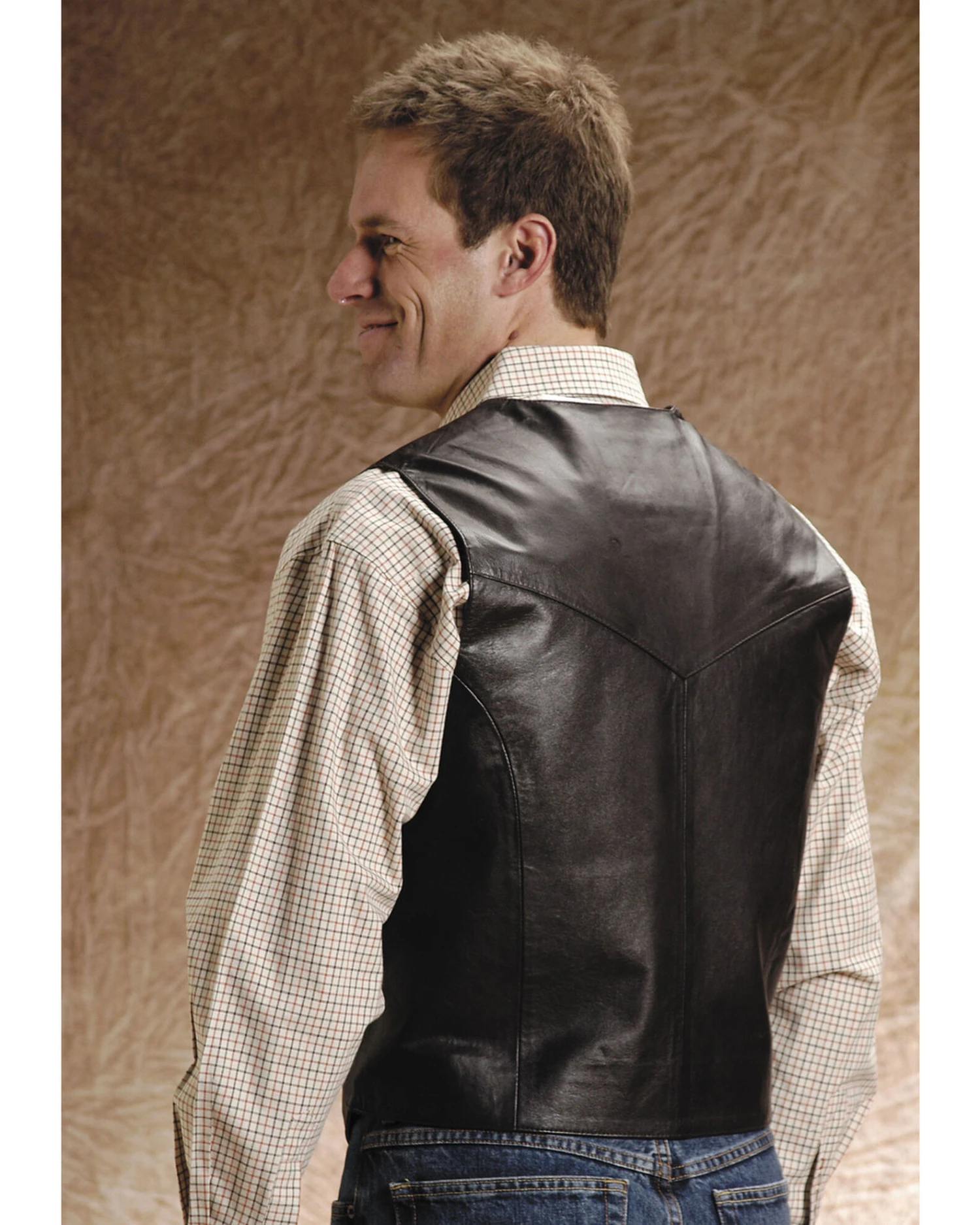 Roper Men's Leather Vest - Big & Tall 4 Roper Men's Leather Vest - Big & Tall - Image 2