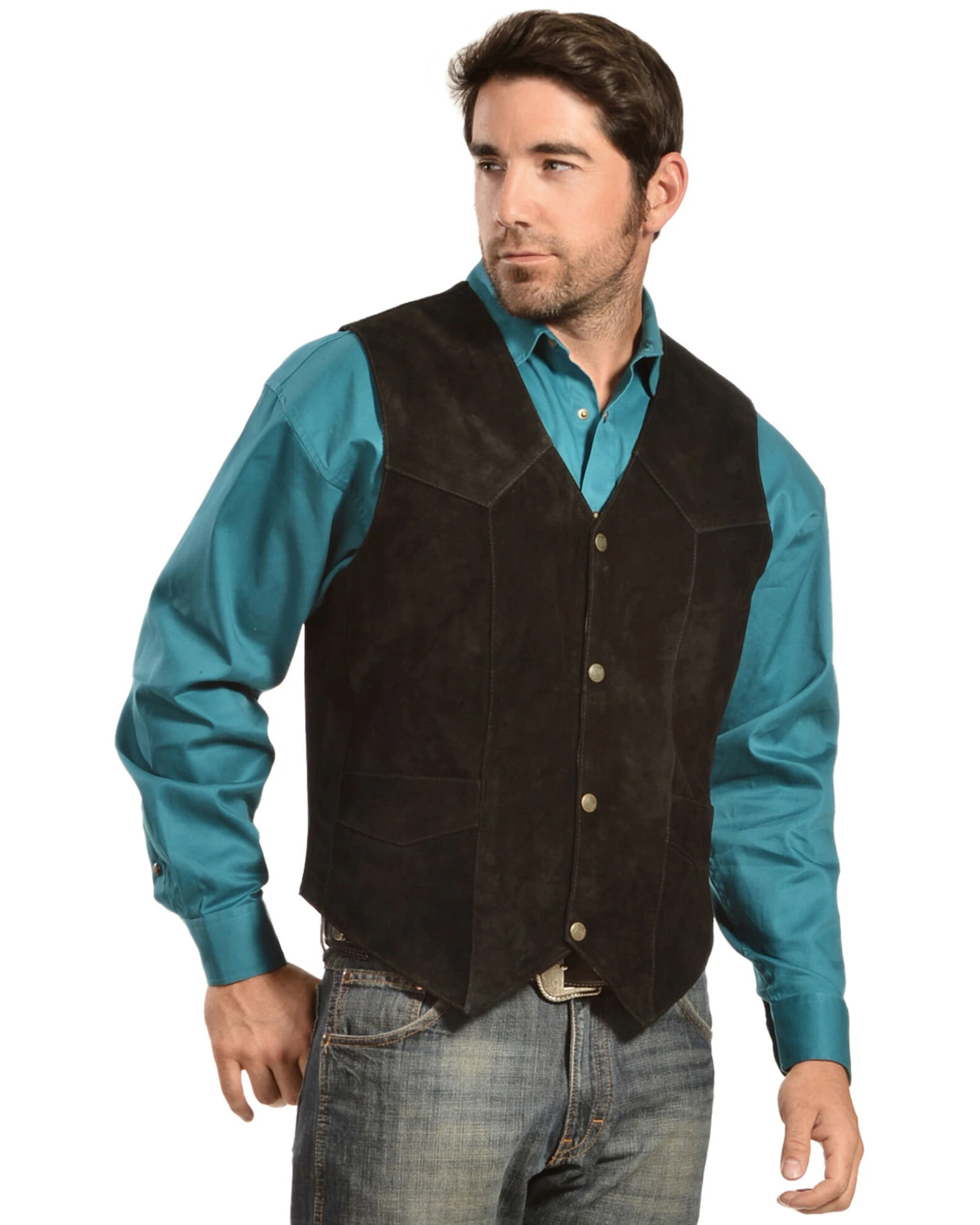 Liberty Wear Men's Suede Western Vest - Big 3 Liberty Wear Men's Suede Western Vest - Big