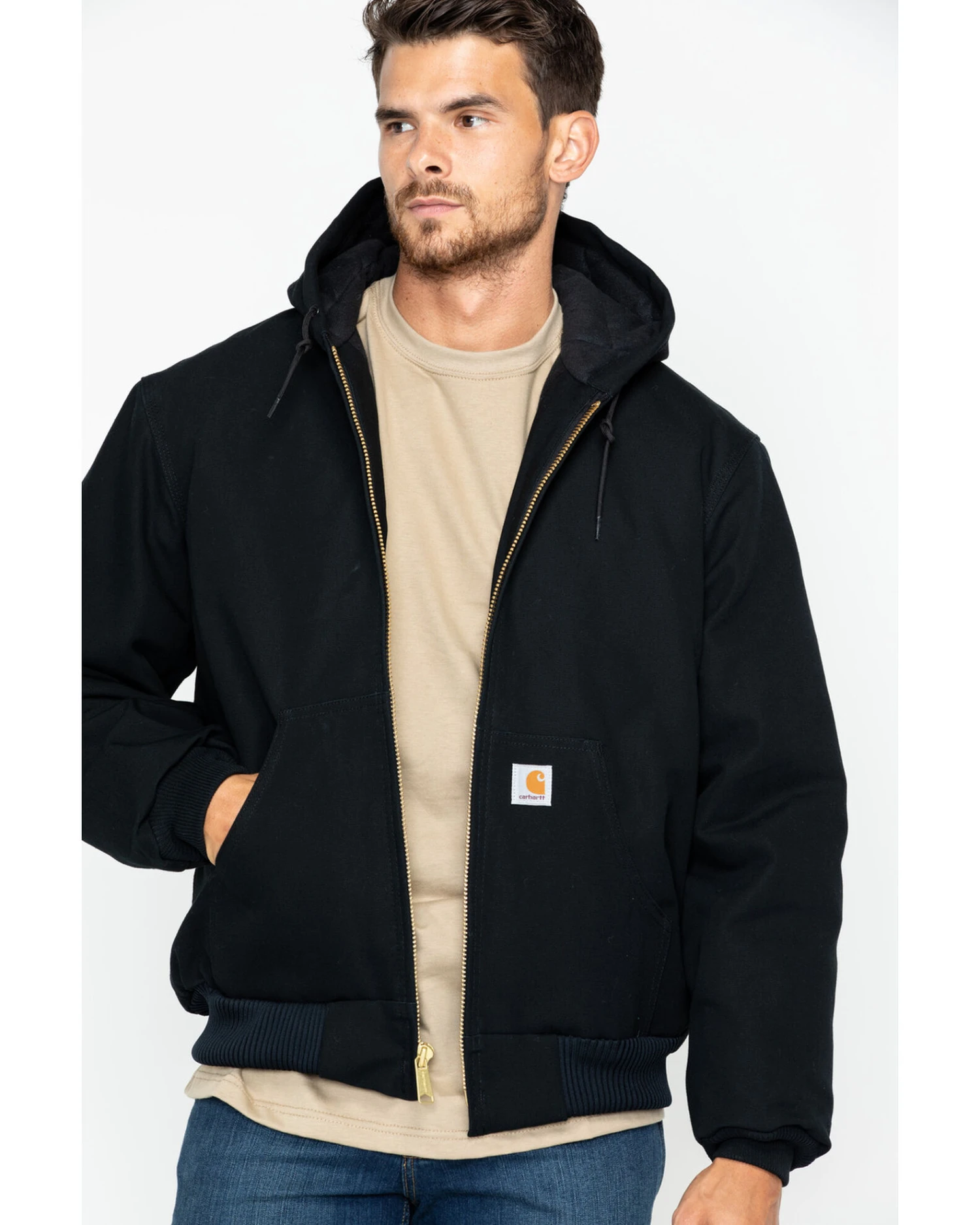 Carhartt Men's Duck Active Zip Front Work Jacket 7 Carhartt Men's Duck Active Zip Front Work Jacket - Image 5