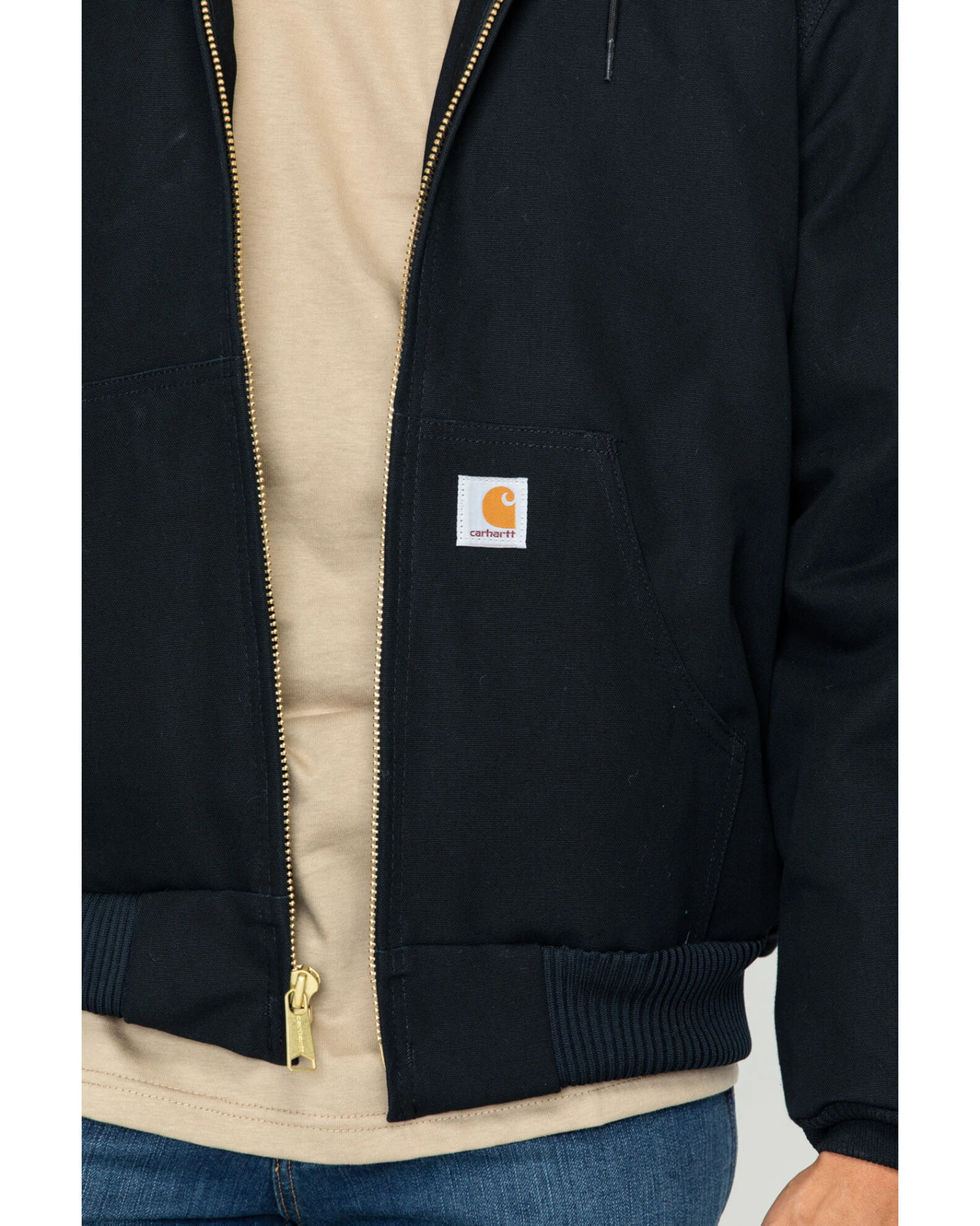 Carhartt Men's Duck Active Zip Front Work Jacket 5 Carhartt Men's Duck Active Zip Front Work Jacket - Image 3