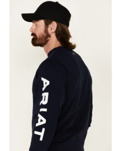 Ariat Men's FR Logo Crew Neck Long Sleeve Shirt 11 Ariat Men's FR Logo Crew Neck Long Sleeve Shirt -Western Cowboy Equipment Store 0865W1 85 P5