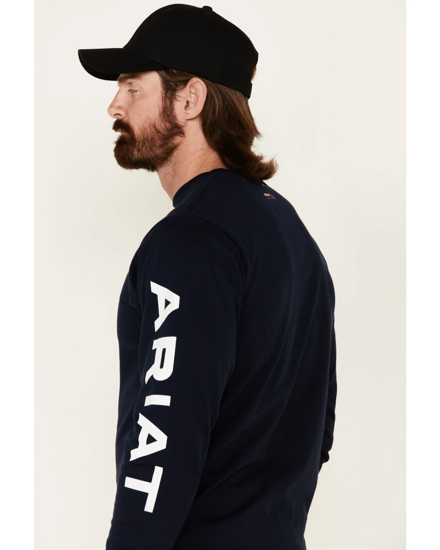 Ariat Men's FR Logo Crew Neck Long Sleeve Shirt 7 Ariat Men's FR Logo Crew Neck Long Sleeve Shirt - Image 5