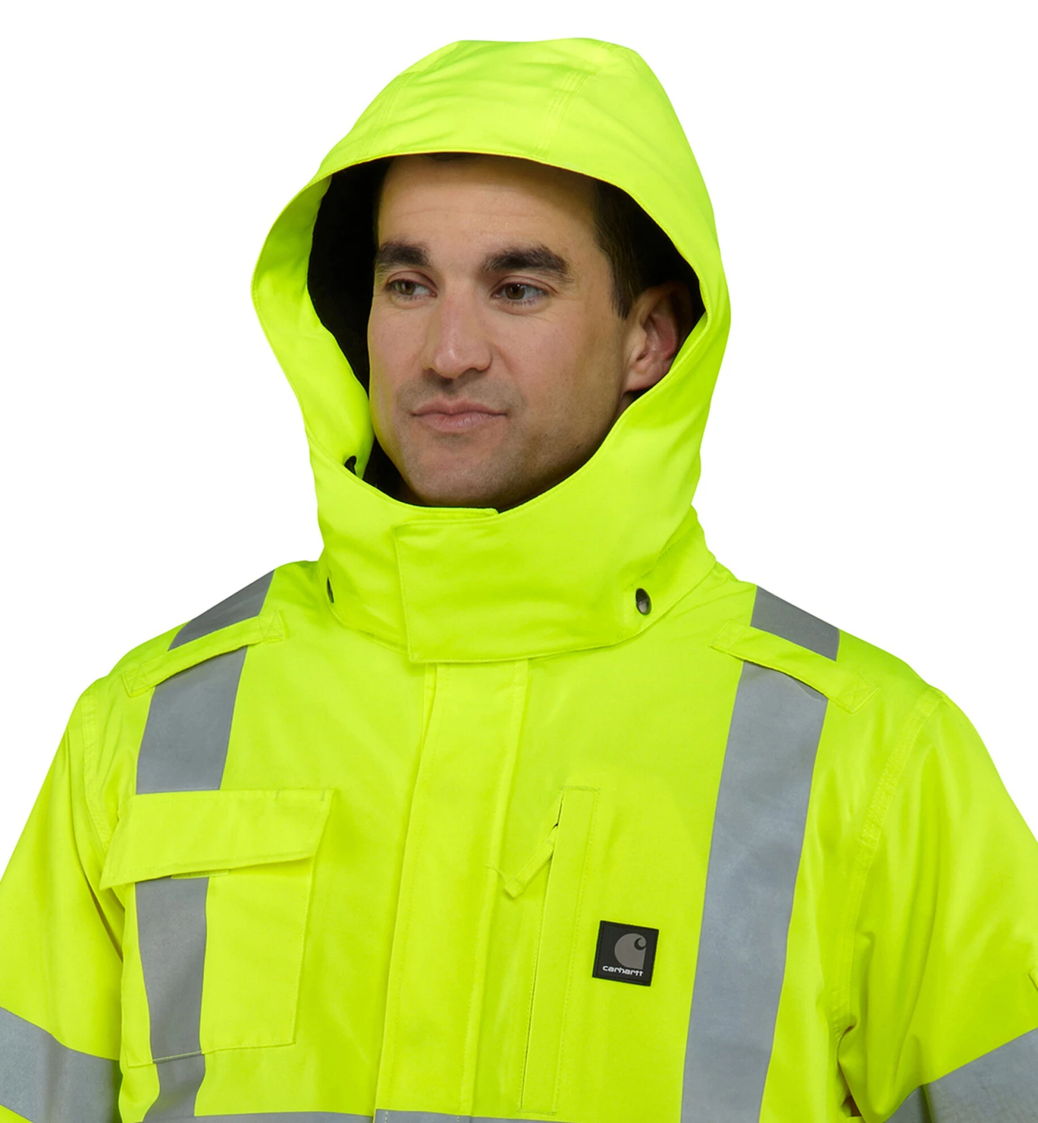 Carhartt High-Visibility Class 3 Waterproof Jacket - Big & Tall 4 Carhartt High-Visibility Class 3 Waterproof Jacket - Big & Tall - Image 2