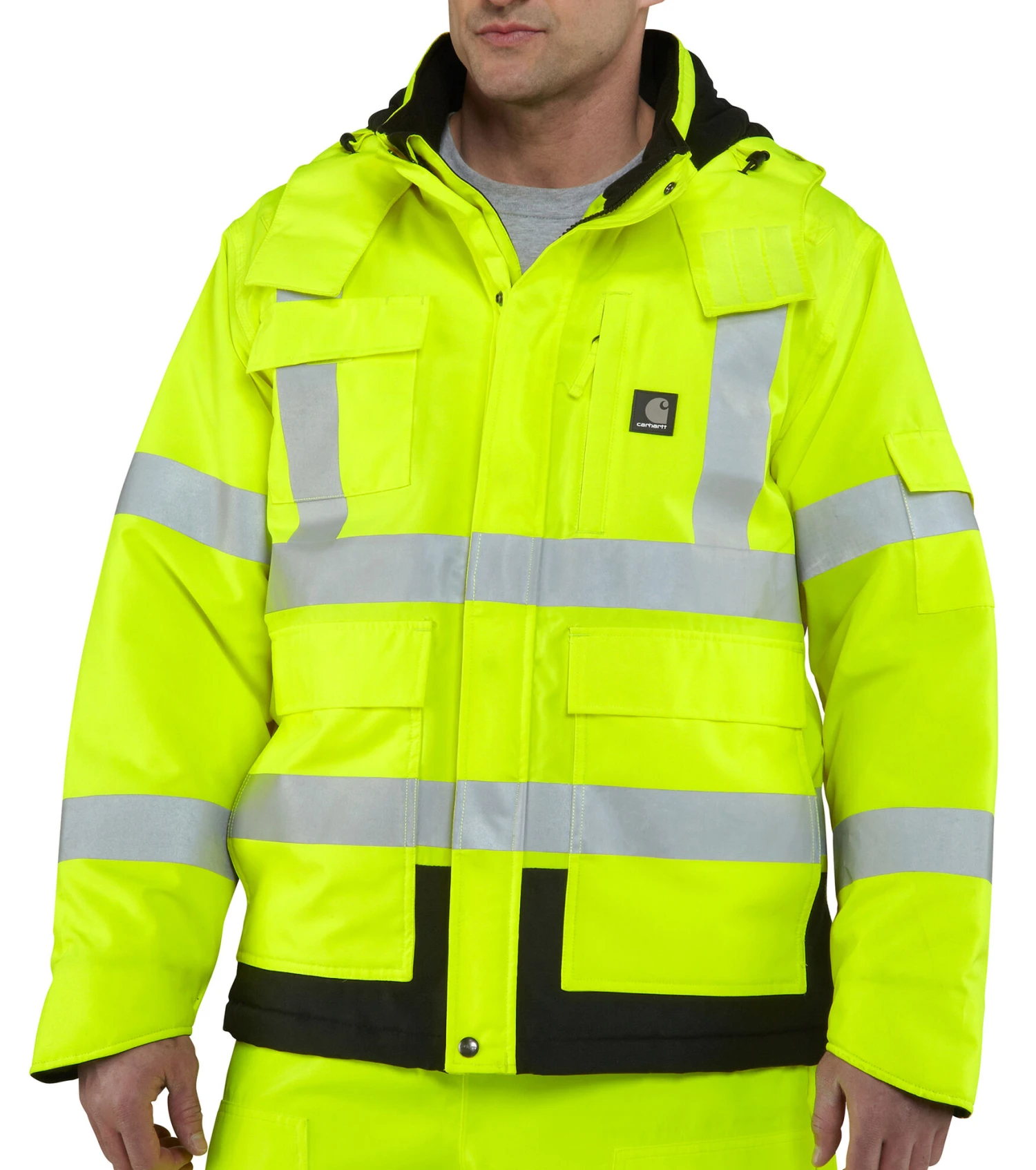 Carhartt High-Visibility Class 3 Waterproof Jacket - Big & Tall 7 Carhartt High-Visibility Class 3 Waterproof Jacket - Big & Tall - Image 5