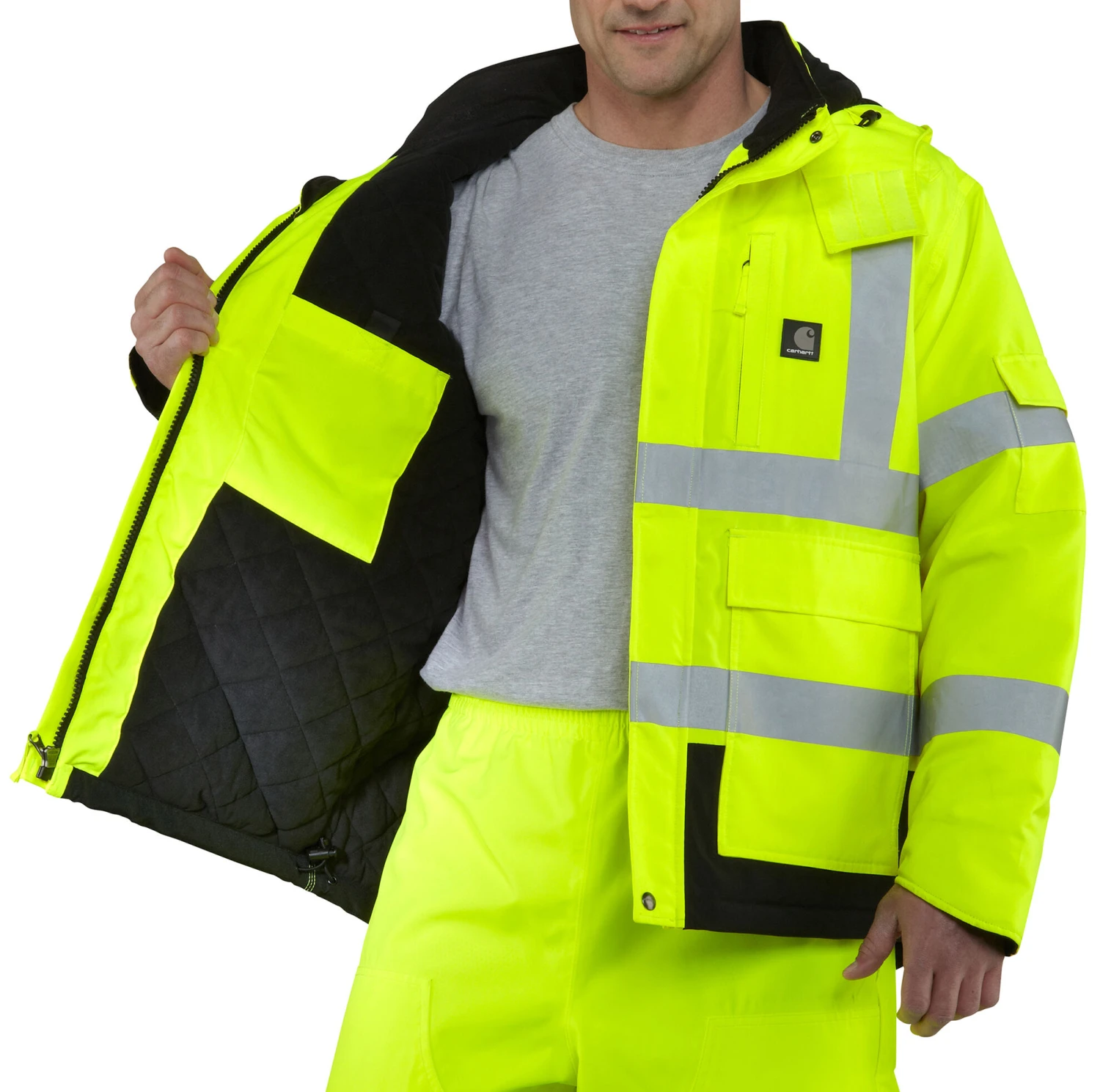 Carhartt High-Visibility Class 3 Waterproof Jacket - Big & Tall 3 Carhartt High-Visibility Class 3 Waterproof Jacket - Big & Tall