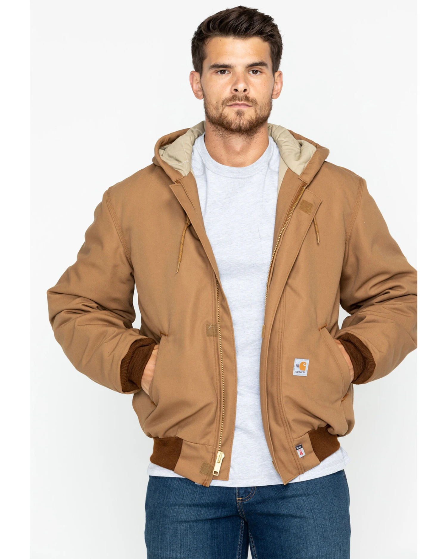 Carhartt Men's FR Duck Active Hooded Jacket 8 Carhartt Men's FR Duck Active Hooded Jacket - Image 6
