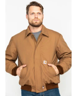 Carhartt Men's FR Duck Bomber Jacket 18 Carhartt Men's FR Duck Bomber Jacket -Western Cowboy Equipment Store 086N31 JH P1