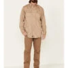 Ariat Men's FR Solid Twill Long Sleeve Button Down Work Shirt -Western Cowboy Equipment Store 086P38 28 P2