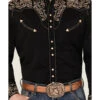 Scully Men's Embroidered Scroll Long Sleeve Snap Western Shirt 2 Scully Men's Embroidered Scroll Long Sleeve Snap Western Shirt -Western Cowboy Equipment Store 0927J8 89 P3