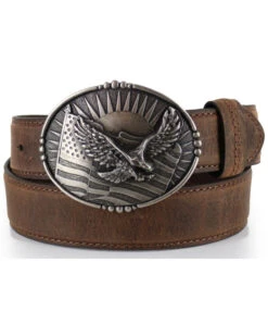Cody James Men's Patriotic Eagle Leather Belt 8 Cody James Men's Patriotic Eagle Leather Belt -Western Cowboy Equipment Store 1202H8 41 P1