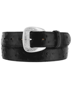 Tony Lama Men's Ostrich Print Leather Belt - Reg & Big 9 Tony Lama Men's Ostrich Print Leather Belt - Reg & Big -Western Cowboy Equipment Store 120767 7018 P1