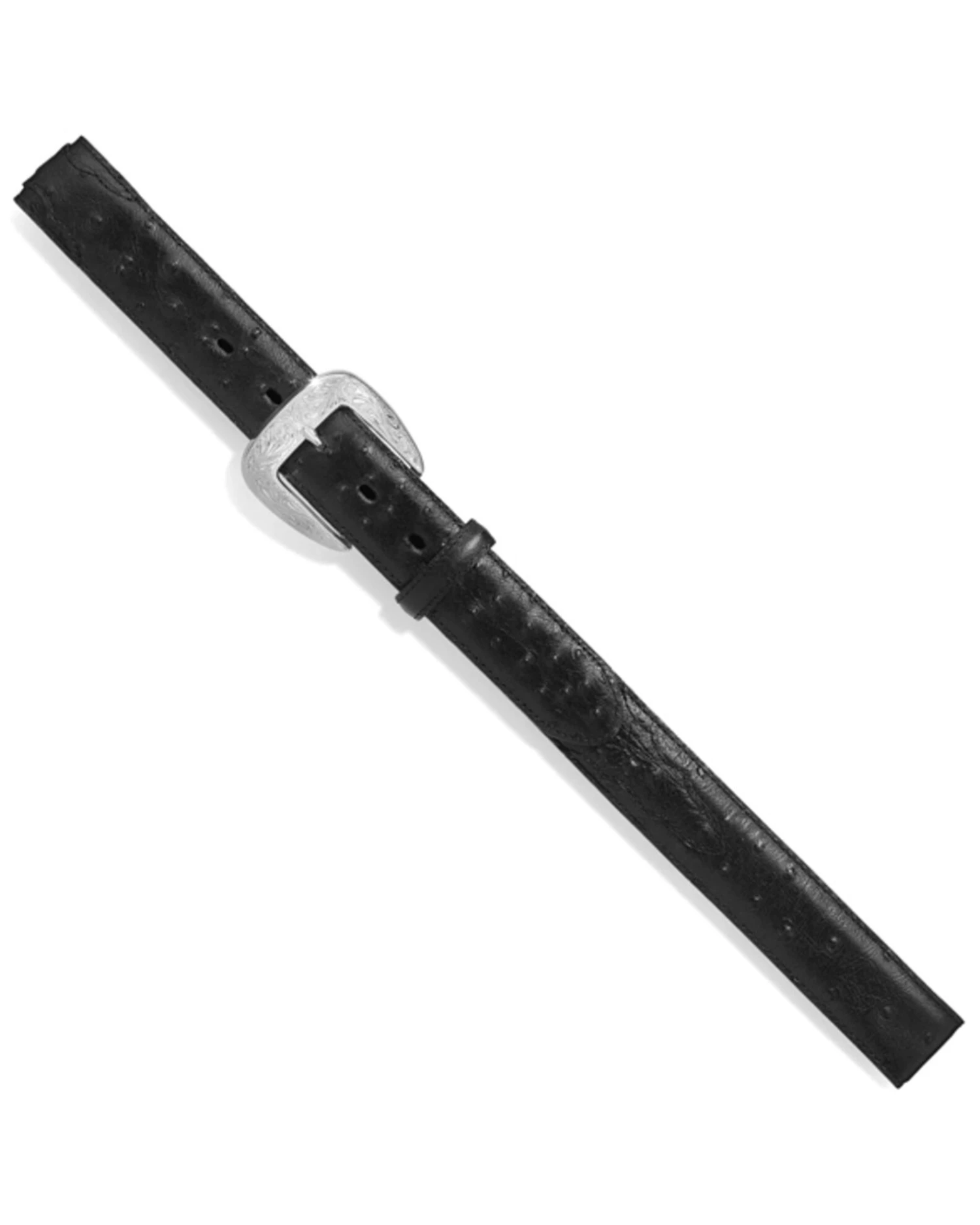 Tony Lama Men's Ostrich Print Leather Belt - Reg & Big 4 Tony Lama Men's Ostrich Print Leather Belt - Reg & Big - Image 2