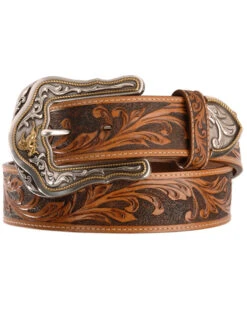 Tony Lama Men's Western Ride Leather Belt - Reg & Big 7 Tony Lama Men's Western Ride Leather Belt - Reg & Big -Western Cowboy Equipment Store 120C67 22 P1