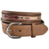Tony Lama Men's Woven Leather Lace Belt 2 Tony Lama Men's Woven Leather Lace Belt -Western Cowboy Equipment Store 120W59 D7 P1