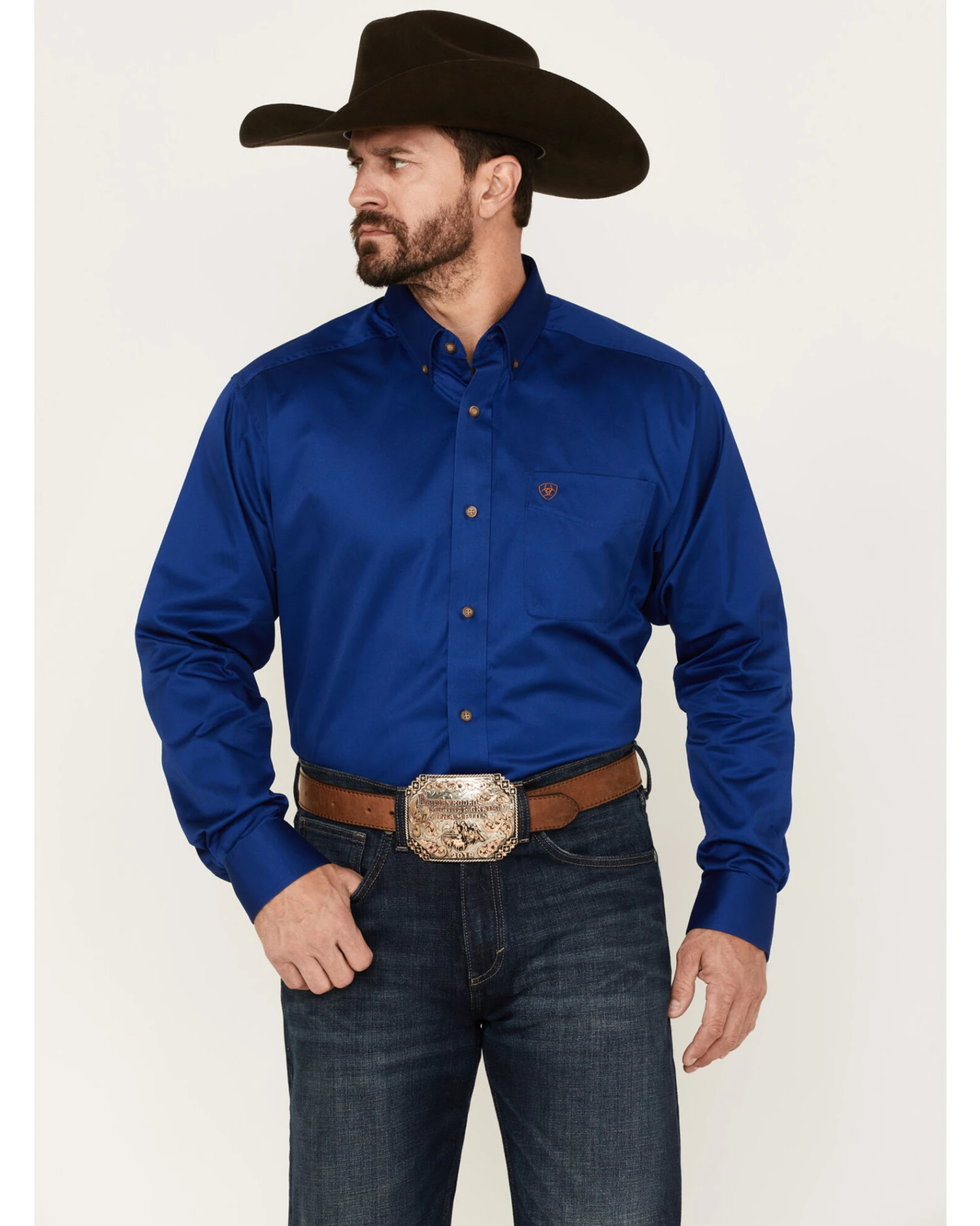 Ariat Men's Twill Long Sleeve Button-Down Shirt 4 Ariat Men's Twill Long Sleeve Button-Down Shirt - Image 2