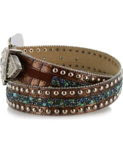 Angel Ranch Women's Stud & Stone Western Belt
