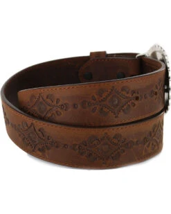 Justin Women's Navajo Heart Leather Belt 9 Justin Women's Navajo Heart Leather Belt -Western Cowboy Equipment Store 2000127201 234 D2