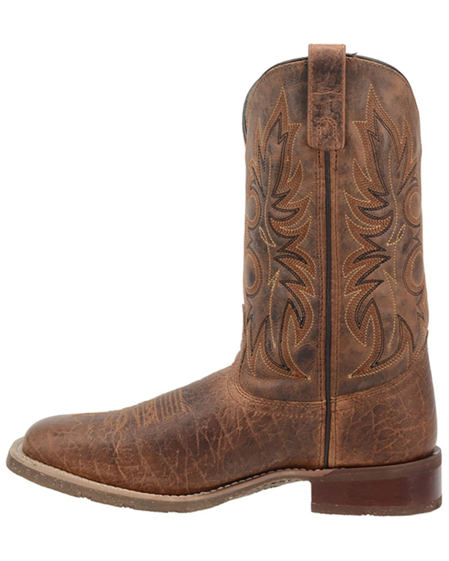 Laredo Men's Rancher Stockman Western Boots - Broad Square Toe 5 Laredo Men's Rancher Stockman Western Boots - Broad Square Toe - Image 3