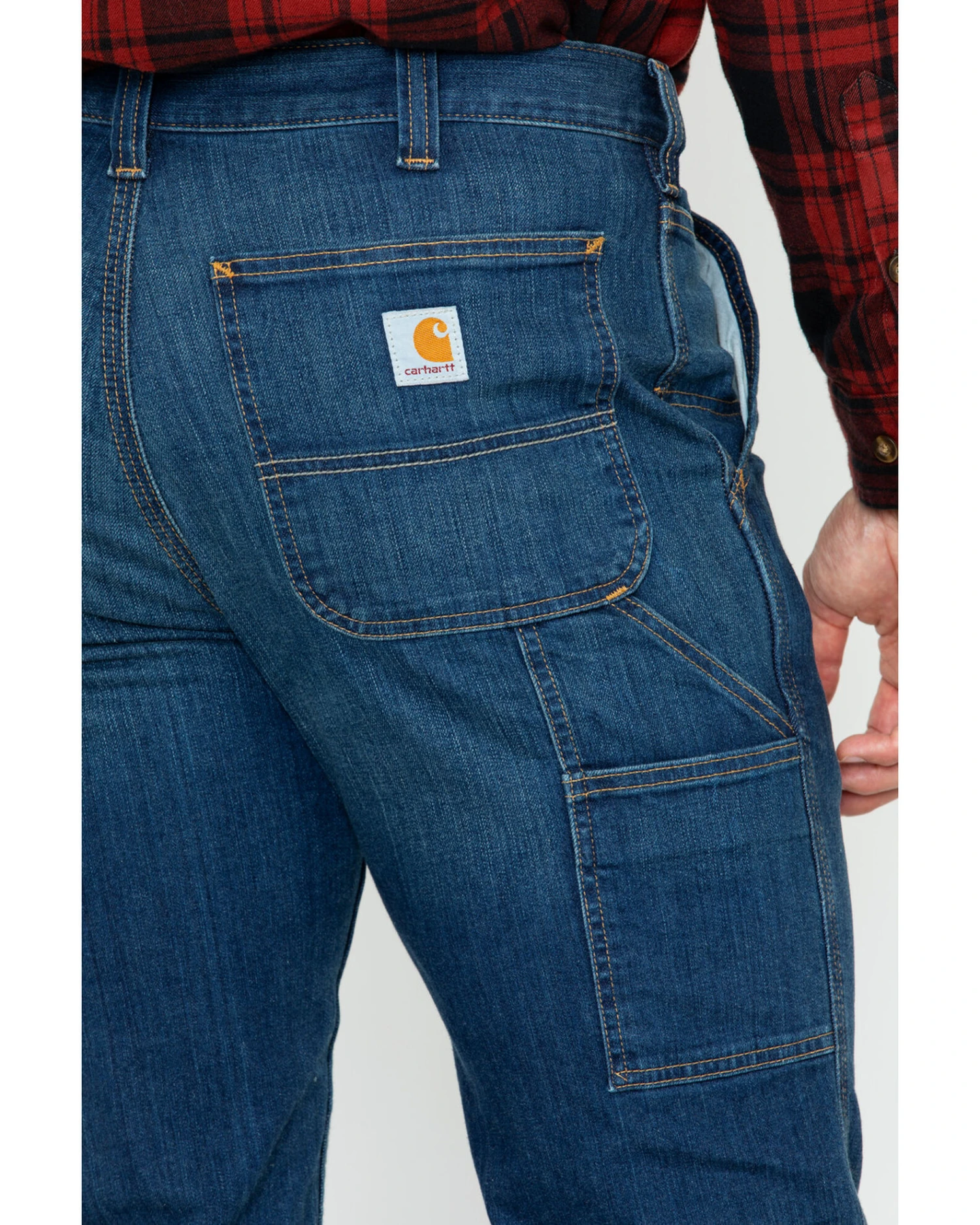Carhartt Men's Full Swing Relaxed Fit Dungaree Jeans 8 Carhartt Men's Full Swing Relaxed Fit Dungaree Jeans - Image 6