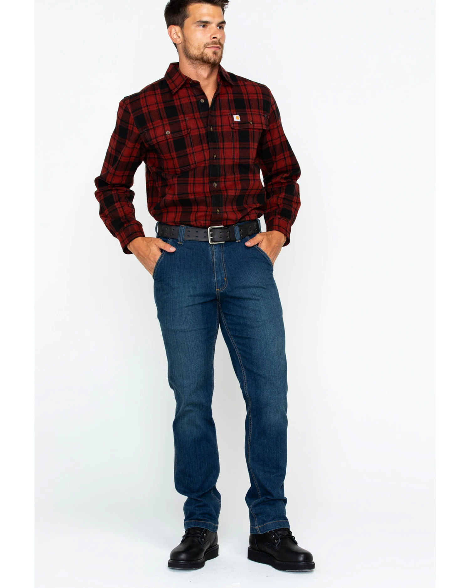 Carhartt Men's Full Swing Relaxed Fit Dungaree Jeans 4 Carhartt Men's Full Swing Relaxed Fit Dungaree Jeans - Image 2