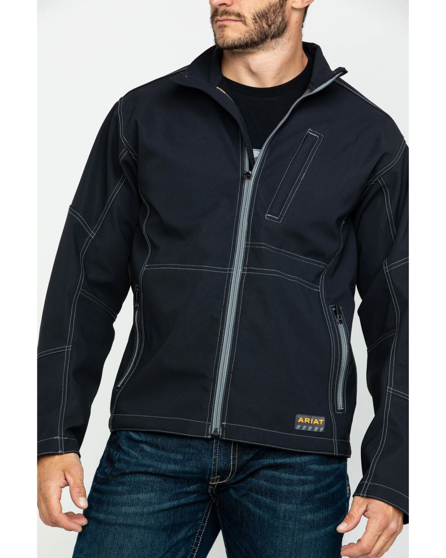 Ariat Men's Rebar Canvas Softshell Work Jacket 7 Ariat Men's Rebar Canvas Softshell Work Jacket - Image 5