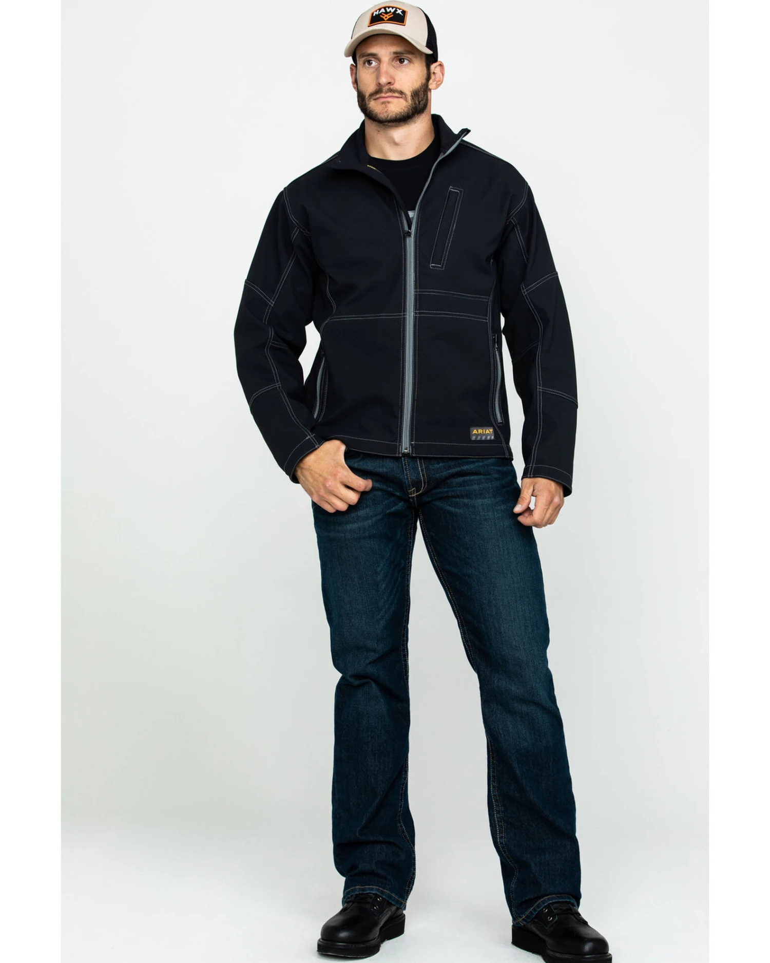 Ariat Men's Rebar Canvas Softshell Work Jacket 4 Ariat Men's Rebar Canvas Softshell Work Jacket - Image 2