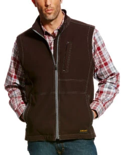 Ariat Men's Rebar Canvas Softshell Vest - Tall 5 Ariat Men's Rebar Canvas Softshell Vest - Tall -Western Cowboy Equipment Store 2000210106 001 P1