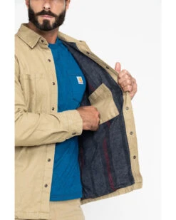 Carhartt Men's Rugged Flex Rigby Long Sleeve Snap Work Shirt Jacket -Western Cowboy Equipment Store 2000211355 250 P5