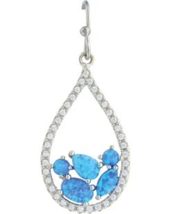 Montana Silversmiths Women's River Of Lights Tumbled Stones Teardrop Earrings 5 Montana Silversmiths Women's River Of Lights Tumbled Stones Teardrop Earrings -Western Cowboy Equipment Store 2000214008 040 D1