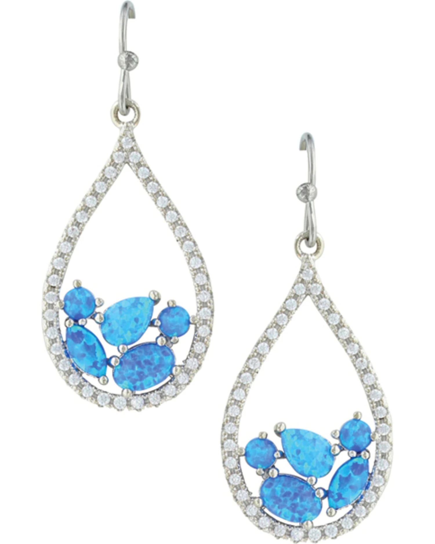 Montana Silversmiths Women's River Of Lights Tumbled Stones Teardrop Earrings 3 Montana Silversmiths Women's River Of Lights Tumbled Stones Teardrop Earrings