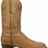 Lucchese Men's Handmade Lance Smooth Ostrich Boots - Square Toe 1 Lucchese Men's Handmade Lance Smooth Ostrich Boots - Square Toe -Western Cowboy Equipment Store 2000218271 281 P2