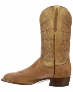 Lucchese Men's Handmade Lance Smooth Ostrich Boots - Square Toe 13 Lucchese Men's Handmade Lance Smooth Ostrich Boots - Square Toe -Western Cowboy Equipment Store 2000218271 281 P3