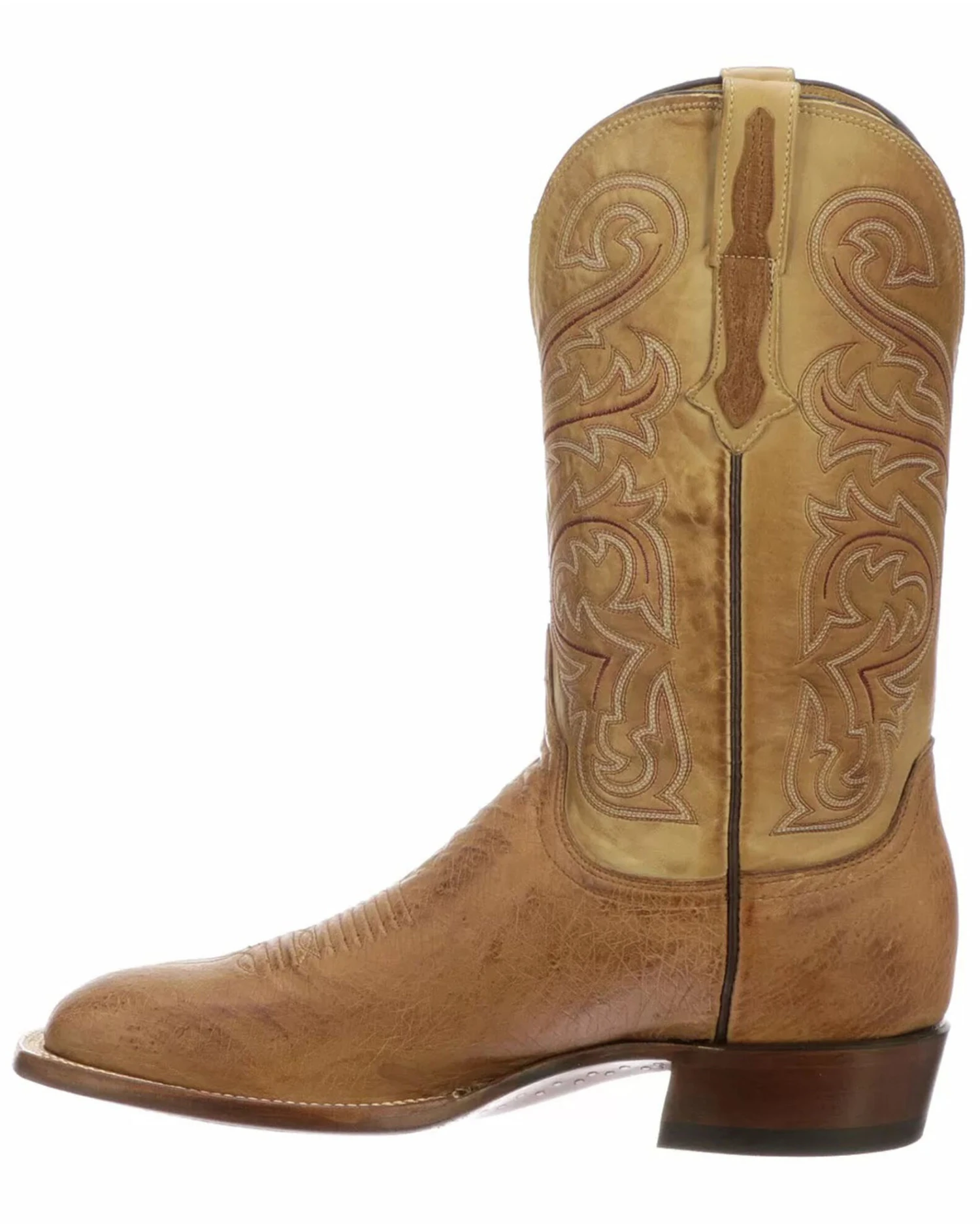 Lucchese Men's Handmade Lance Smooth Ostrich Boots - Square Toe 8 Lucchese Men's Handmade Lance Smooth Ostrich Boots - Square Toe - Image 6