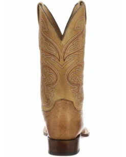 Lucchese Men's Handmade Lance Smooth Ostrich Boots - Square Toe 12 Lucchese Men's Handmade Lance Smooth Ostrich Boots - Square Toe -Western Cowboy Equipment Store 2000218271 281 P4