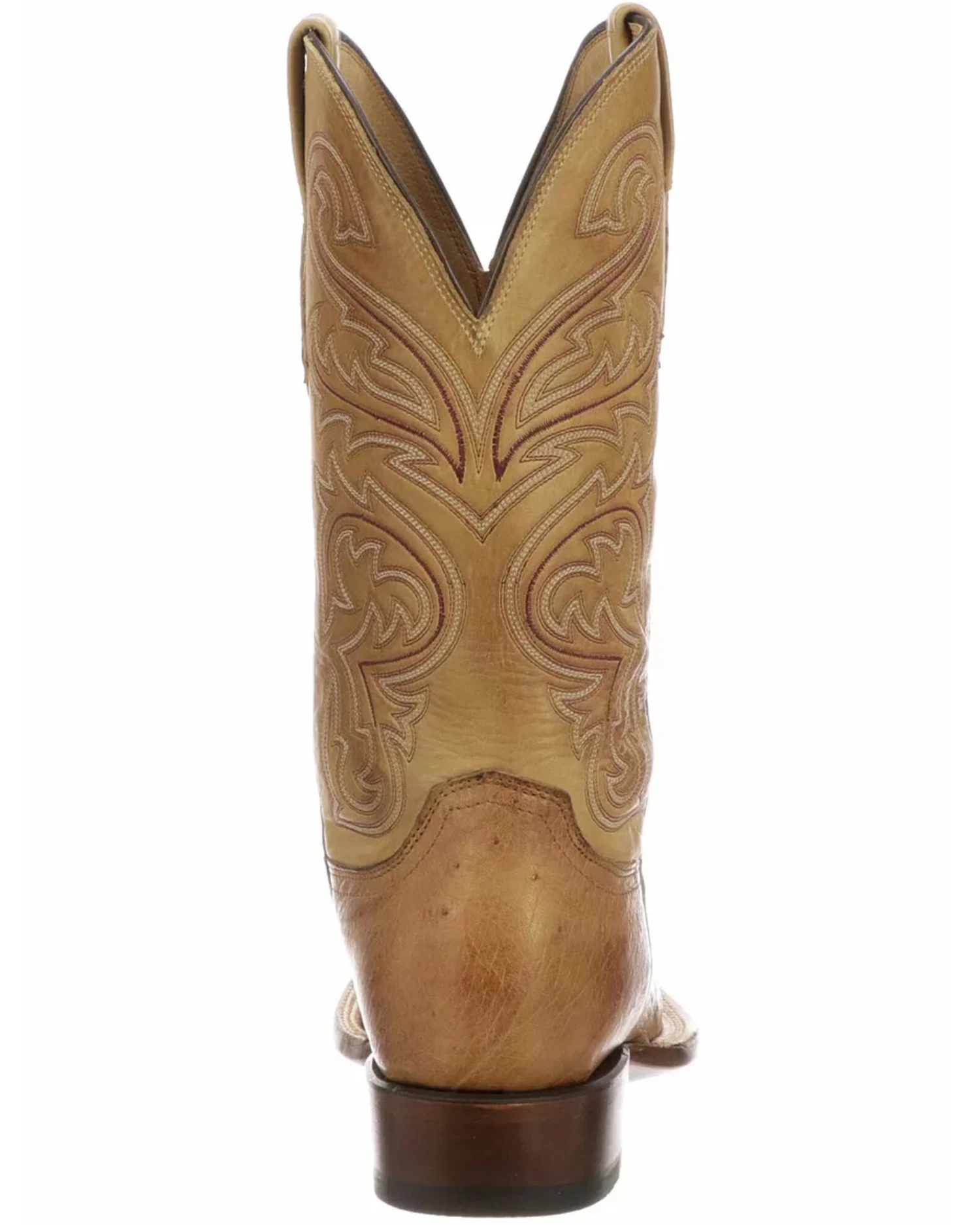 Lucchese Men's Handmade Lance Smooth Ostrich Boots - Square Toe 7 Lucchese Men's Handmade Lance Smooth Ostrich Boots - Square Toe - Image 5