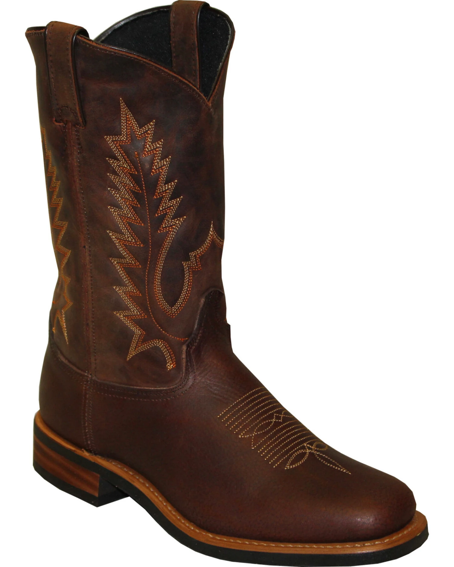 Sage By Abilene Men's 11" Cowhide Western Boots - Square Toe 3 Sage By Abilene Men's 11" Cowhide Western Boots - Square Toe