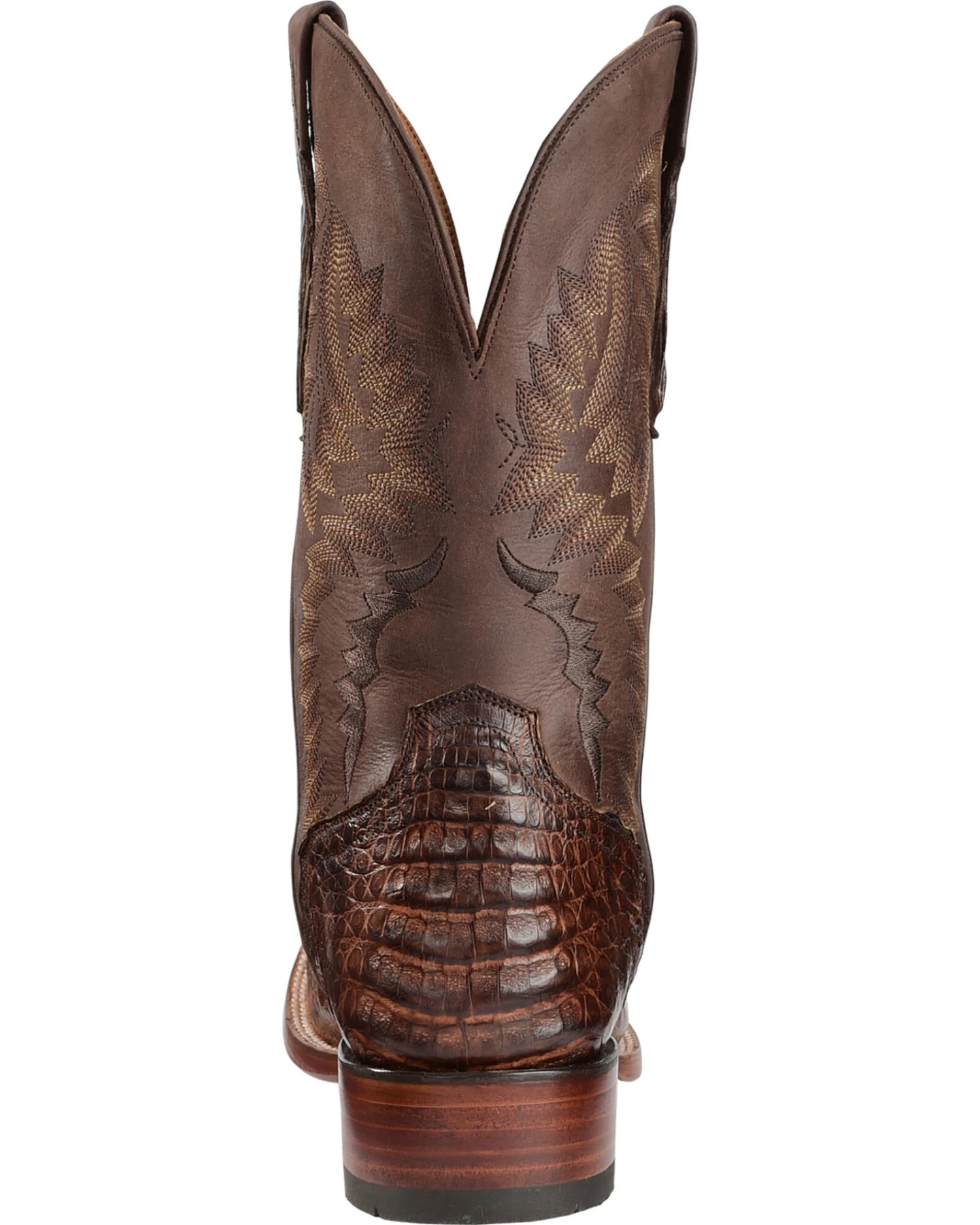 El Dorado Men's Handmade Caiman Belly Stockman Boots - Broad Square Toe 6 El Dorado Men's Handmade Caiman Belly Stockman Boots - Broad Square Toe - Image 4